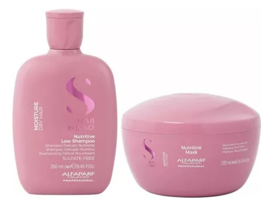 Shampoo 250 + máscara 200 ml nutrición Alfaparf