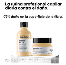 Cargar imagen en el visor de la galería, Pack absolut repair Loreal para cabellos secos y dañados
