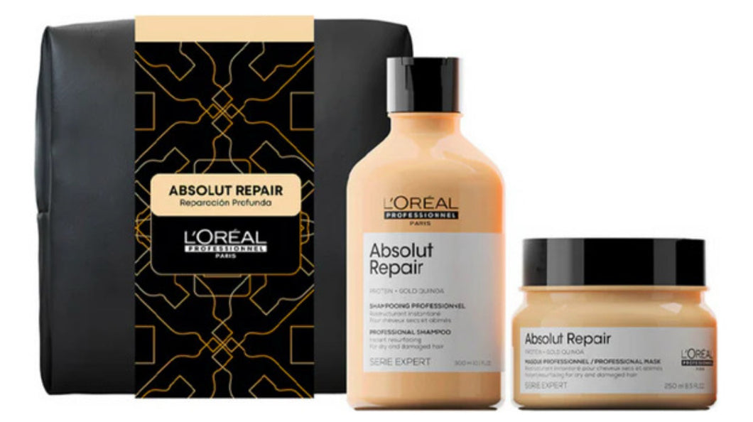 Pack absolut repair Loreal para cabellos secos y dañados