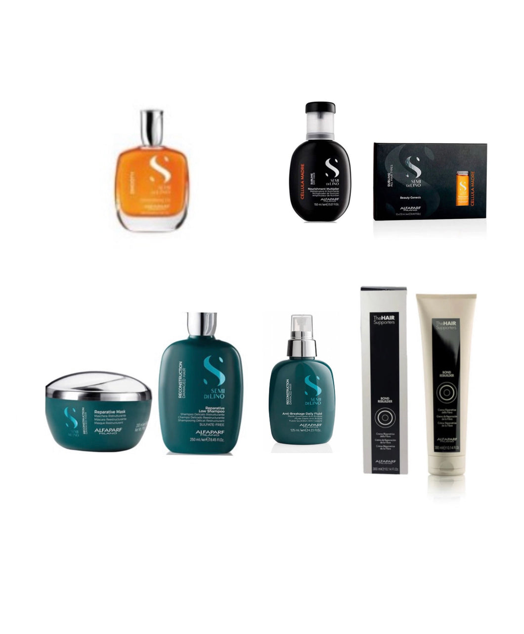 Pack reparación + fluido anti break + aceite smoothing + células madres + bond rebuilder