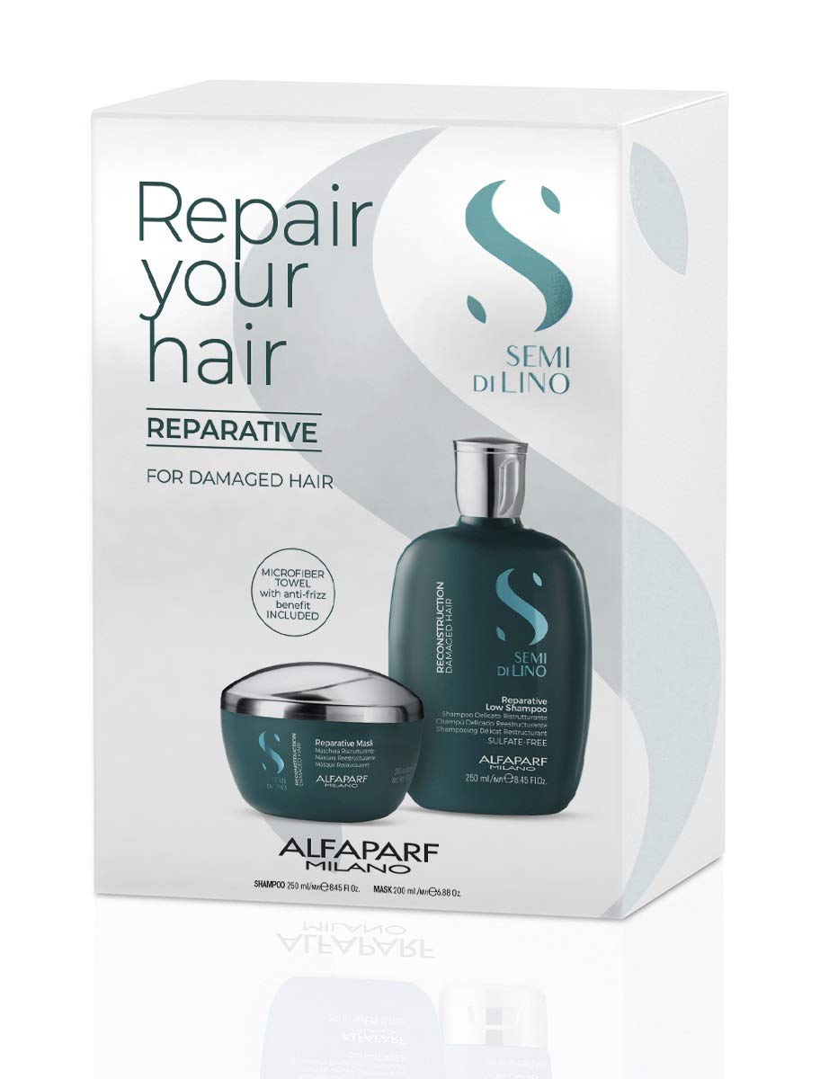 Kit reparación Alfaparf + toalla
