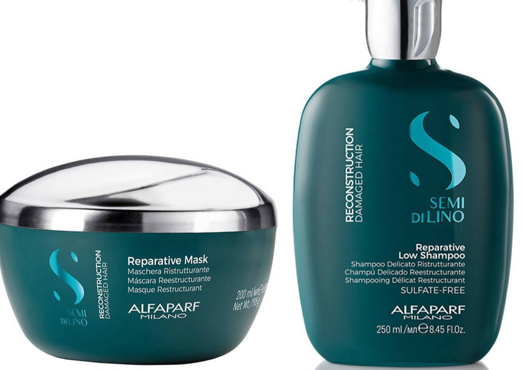 Kit shampoo 250 ml + máscara 200 ml Reconstrucción Alfaparf