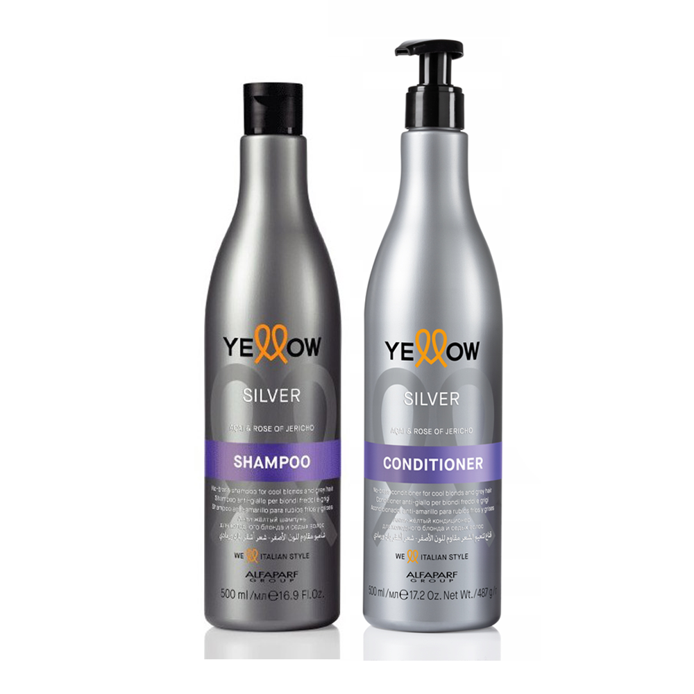 Kit Shampoo + Acondicionador Matizador Silver Yellow
